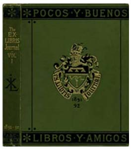 Cover of the Ex Libris Journal, designed by John Leighton
